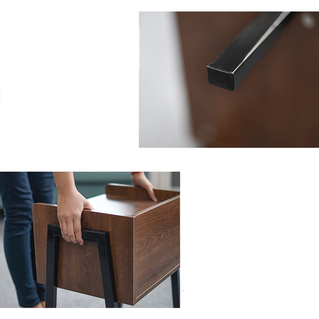 ZJHFFFG Nightstand Storage Unit Bedside Table Home Small Apartment Creative Small Tea Table Simple Balcony Tea Table Sofa Side Table Living Room Study Small Cabinet Bedside Table