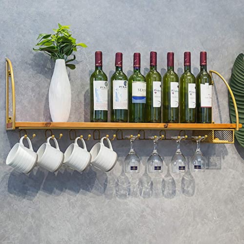 Étagères flottantes pour bars de restaurants et salons en bois véritable