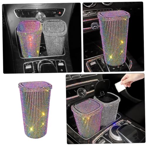 Poubelle de voiture petite taille Zerodeko support rangement compact - 4