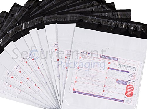Image of Tamper Evident Courier bags with POD pouch (10 x 14 inches) (50 Polybags)