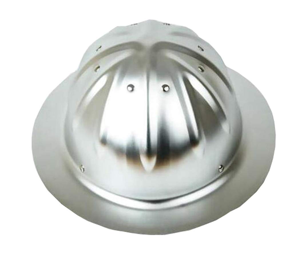 Casco de aluminio, sombrero grande, sombrilla, protección solar, punto de impacto, casco exterior Hardhats) casco de construcción con casco ajustable, casco de construcción de aluminio duro (aluminio
