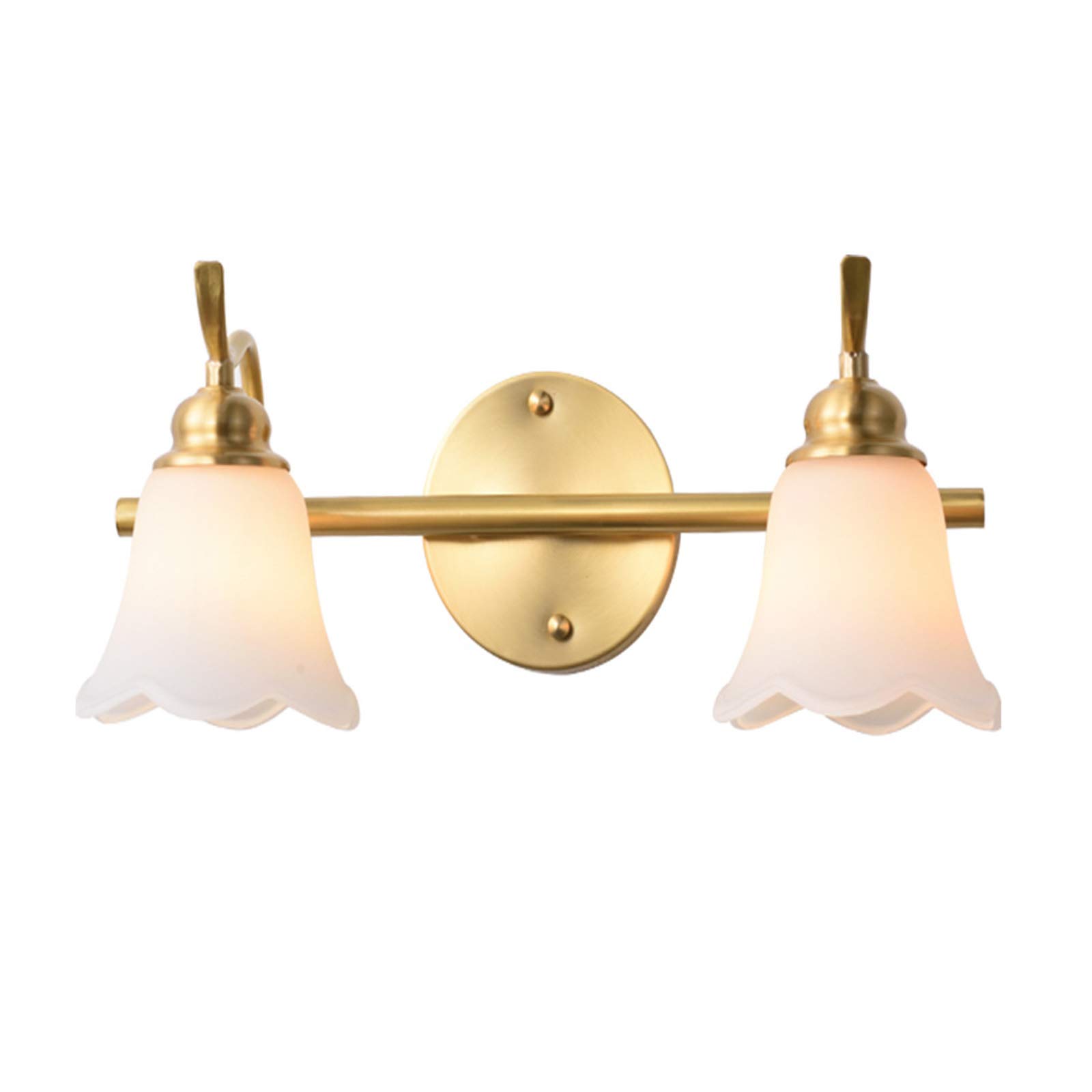 Lampe de miroir de salle de bain en laiton doré pour une élégance rétro chic