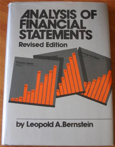Analysis of Financial Statements 0870944940 Book Cover