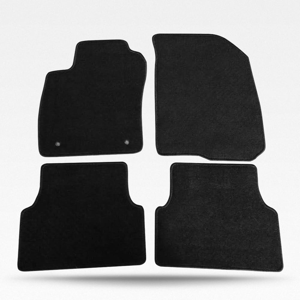 Car Floor Mat, Compatible with 2012-2020 Chevrolet Sonic, Nylon Black Floor Liner Carpet Set, 4PCS