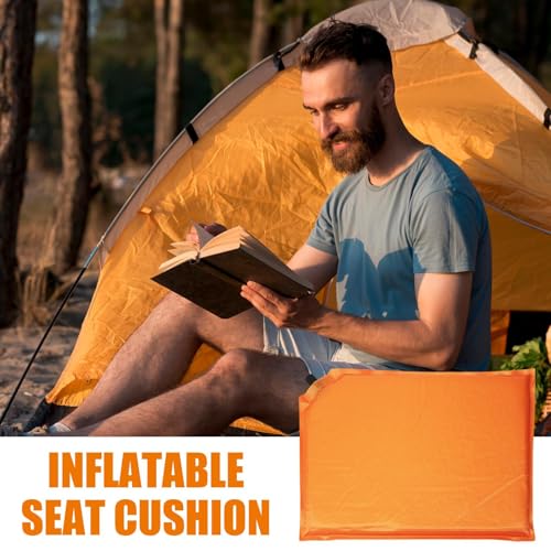 Coussin de siège gonflable imperméable pour voyage, stade et maison