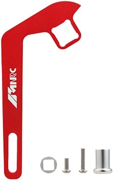 Alum Transmitter Steering Wheel Trigger One-Handed Control Operation Adapter for 1/10 TRX4 TRX6 1/18 TRX4M TQi Transmitter RC Car Upgrades Part Red