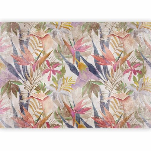 murando - Carta da Parati Adesiva Floreale 294x210 cm Fotomurali Adesivi Murali Rivestimento Parete Moderna per Pareti Adesiva Muro Decorativo Fotomurale Soggiorno Prato Retro come dipinto