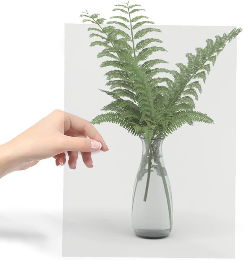 The Normal State of The photochromic Film is Transparent. When Sunlight Hits The Surface of The Film, it Will Turn Black to Reduce Sunlight Damage to The Eyes.(Size 11 * 8inch)
