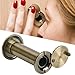 Door Viewer, 220° Anti - Theft Peephole, Alloy, Fits 55–90 mm Doors, Bronze - Wide Angle Security, Privacy Cover, Tool - Installation for Home Entryways (Extended 16mm, Aperture 16-23, Door