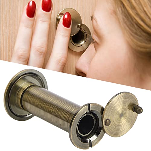 Mirilla para Puerta de Aleación, Ángulo de Visión de Seguridad de 220 Grados con Cubierta Trasera para Puertas de Madera, Fibra de Vidrio o Metal de 55 a 90 mm miniatura 2