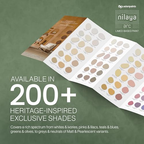 Image of Asian Paints Nilaya Arc Luxury Interior Paint Shadecard - Lime-Based Artisanal Matt & Pearlescent finishes| 200+ exclusive earthy shades | Premium Washable Finish