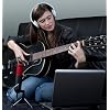 MXL TEMPO-KR Mac and PC Compatible USB 2.0 Powered Condenser Microphone - Black/Red