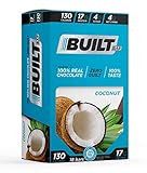 Built Bar 18 Pack Protein and Energy Bars - 100% Real Chocolate - High In Whey Protein And Fiber -...