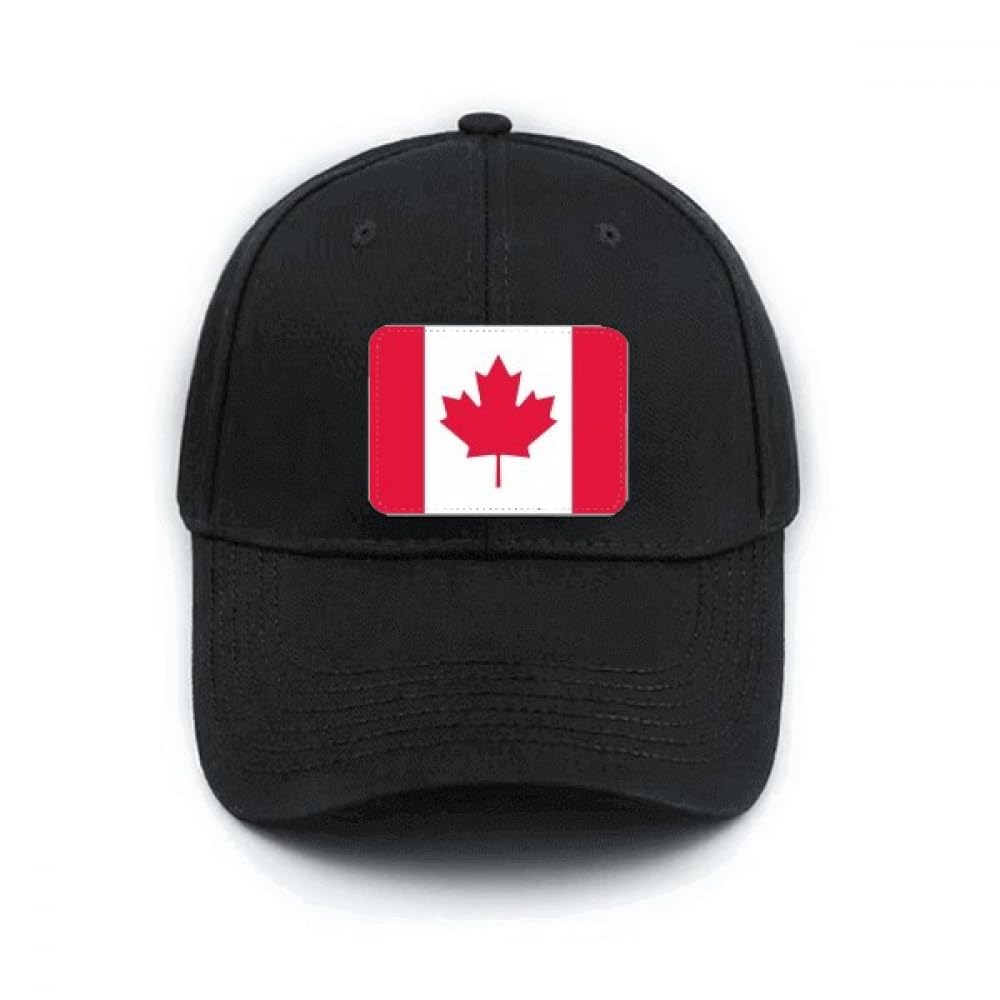 Casquette baseball noire Canada réglable tour de tête ajustable été