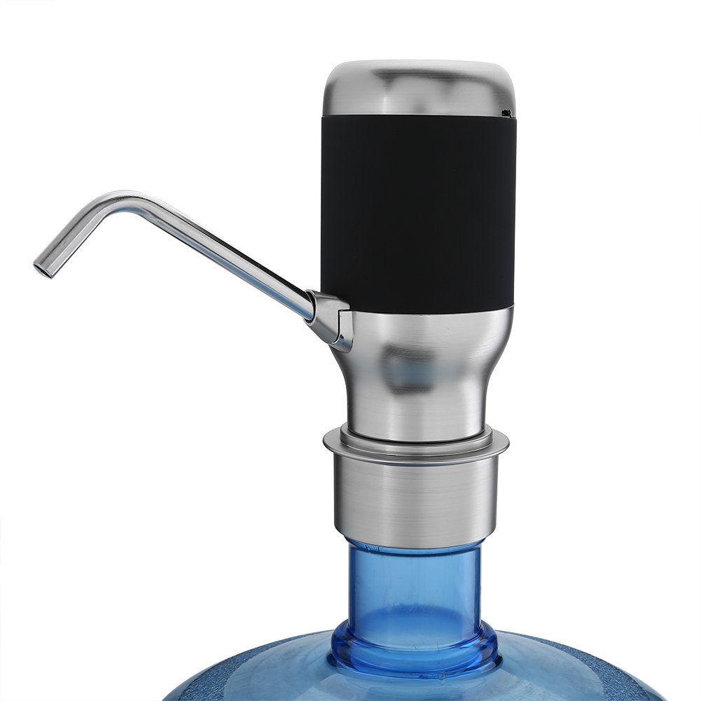 Yosoo Pompe à eau potable électrique sans fil USB automatique pour fontaine à eau d’intérieur Noir