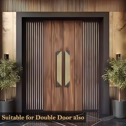 Image of Elara 14 Inches Pull Handle, Brass Finish and Clear Finish 5 Years Warranty, Strong and Rust Free. (EPH-14 Brass Antique, 350mm)