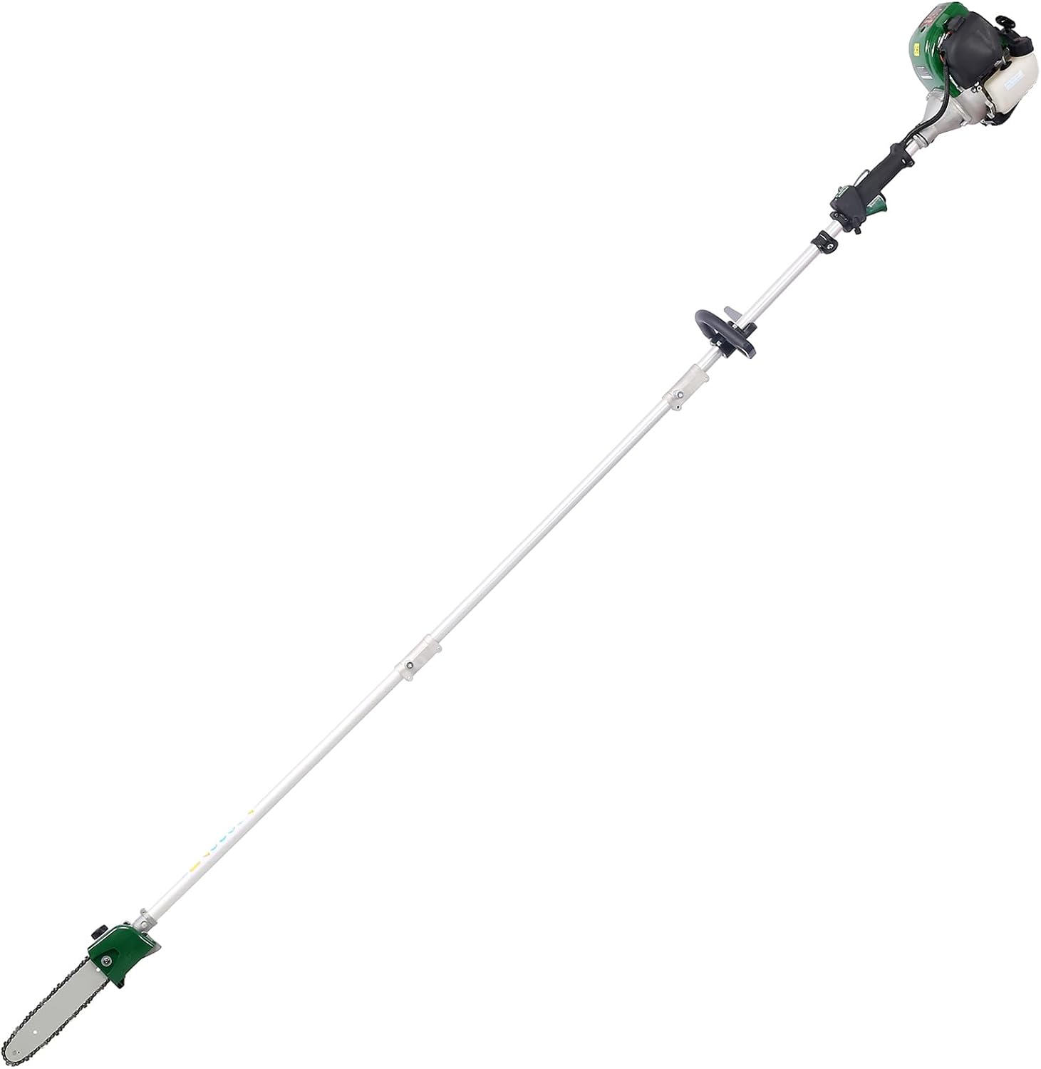 Pole saw attachment connected to the main shaft