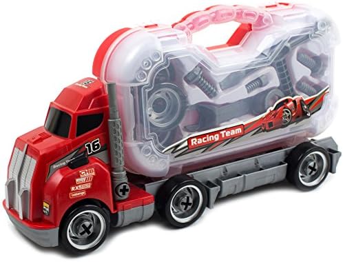 Purpelcraft Take Apart Tool Master Truck Carrier with Tools to Take Apart, Construct & Build. Educational Truck for Your Kids (Truck)