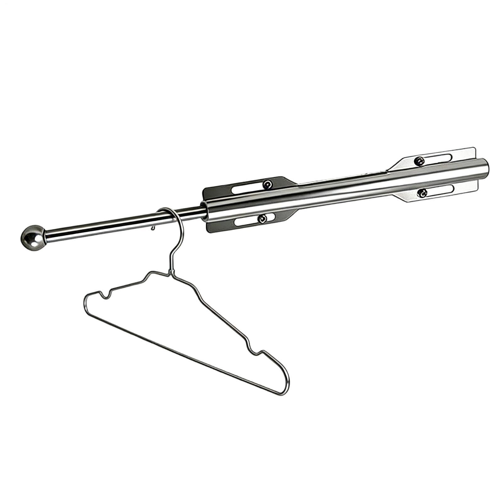 Organisation de placard avec barre de valet et porte-vêtements amovible