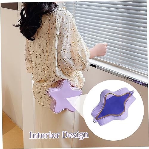 Mini Star Handbags,Star Bag Crossbody Star Purse with Adjustable Chain Strap Waterproof Cute Star Shaped Chain Handbags for Women Chic Shoulder Bag Gifts4