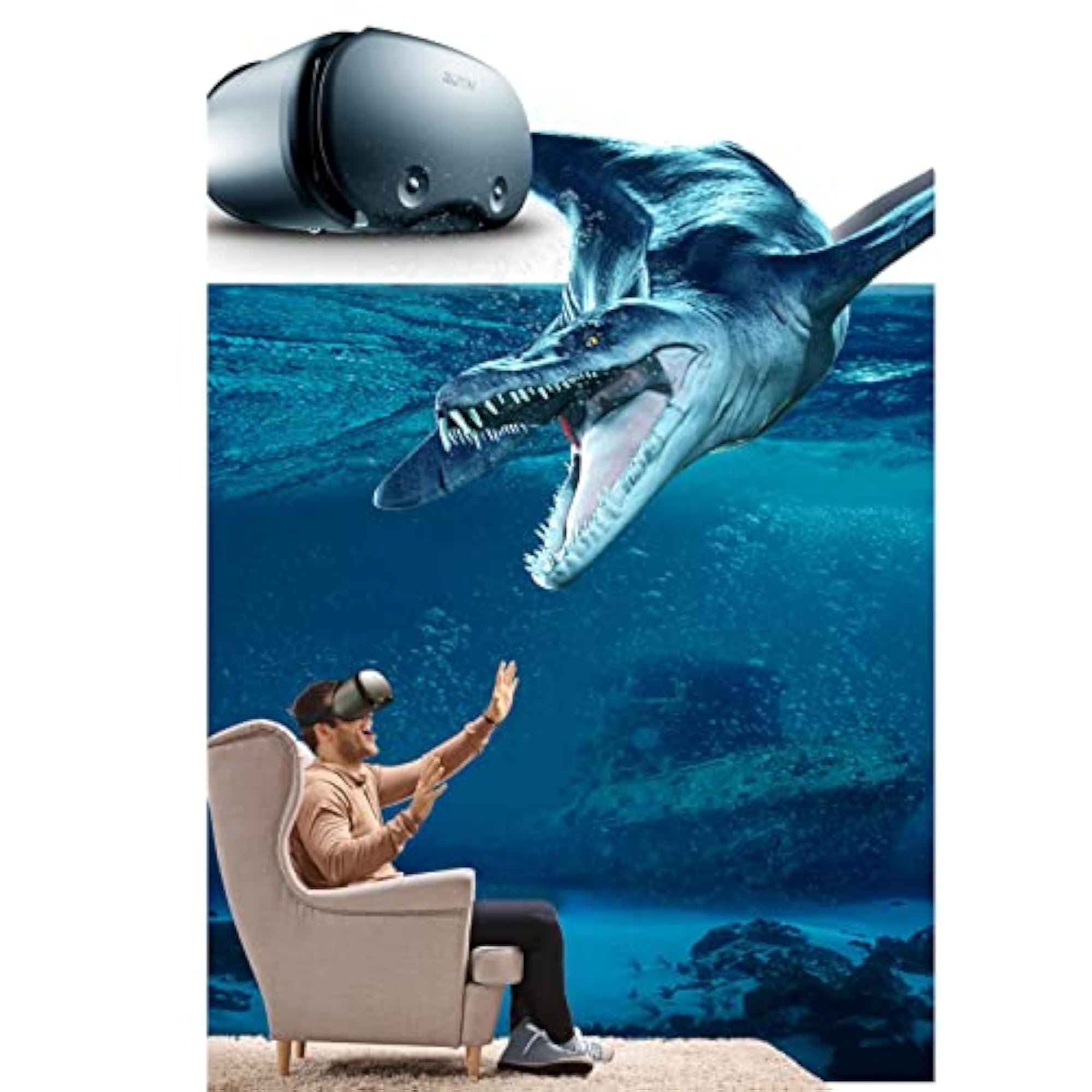 3D VR Glasses for Movies and Gaming, Adjustable Design