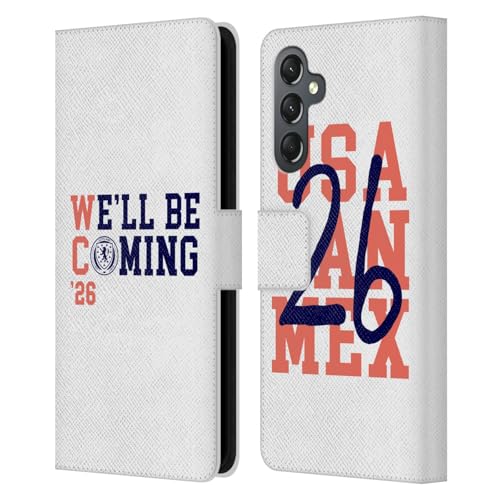 Coque portefeuille Écosse Blanc 2026 pour Samsung A25 au stade