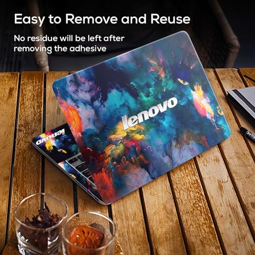 Image of DSGN 155 Full Body Laptop Skin Bubble-Free| Laminated| Removable| HD Quality Sticker for Laptops Upto 15.6 Inches Compatible with Lenovo