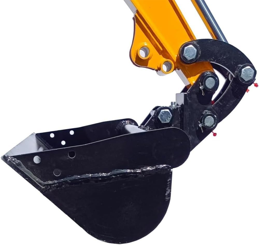 Plain Mud Bucket Grading Attachment 500mm Flat Tooth Backhoe Bucket for Mini Excavators Hole Diameter 25MM/0.98in