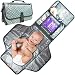 Cute Kid Portable Changing Pad | Diaper Changing Clutch | Changing Station Kit Waterproof for Boys and Girls | Extra Large Diaper Bag & Changing Mat in One with 3 Pockets | Easily Wipes Clean! (Green)