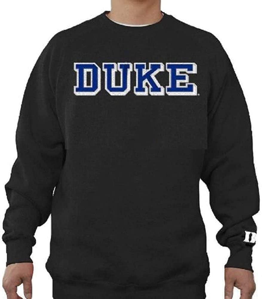 Duke Mens Black Embroidered Crew Sweatshirt Desertcart Seychelles