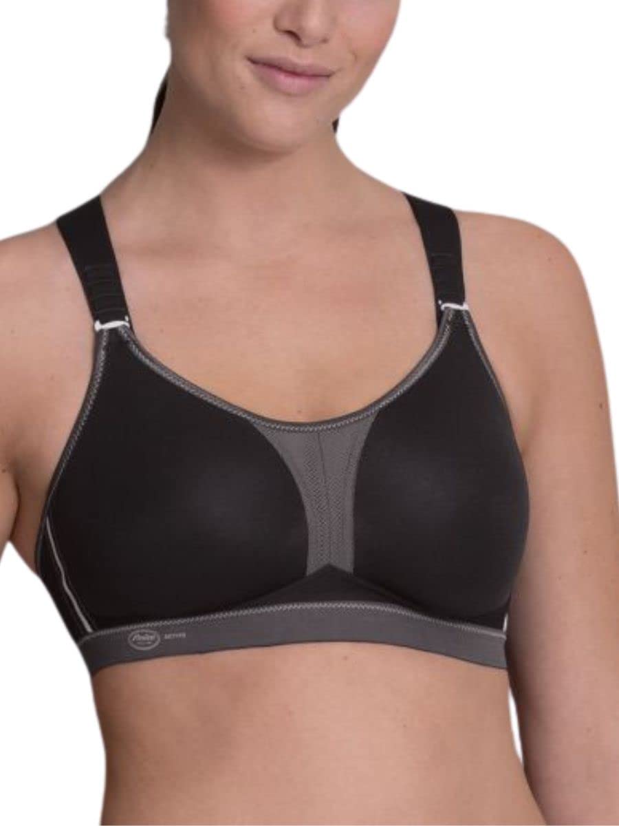 Anita Women's 5537 Sports Bra, Black/Anthracite, 32G UK