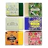 Handmade Soap Bars Gift Set 6 Artisan Aromatherapy Soap Bars for Men and Women Soap Gift Set Hand and Body Soap Bars for Women Men and Kids Natural Specialty Soap for Sensitive Skin