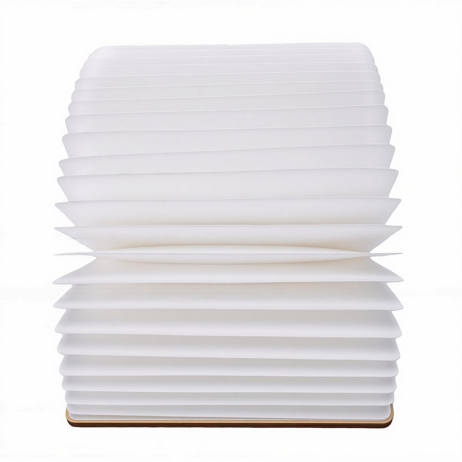 Klappbare Buchlampe aus Holz, 3000 K Bis 3500 K Warme LED | Einstellbares warmweißes Licht, Magnetverschluss, 1200 mAh, wiederaufladbarer Akku Typ C, 3,94 x 5,71 Zoll, für Frauen