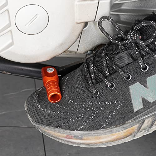 WATODAY CNC Klappbarer Schalthebel Motorrad mit L-Schlüssel für Kayo T2 T4 T4L TTR 125 Zonshen 250cc ATV Dirt Bike Pit Bike – 6061 Luftfahrt-Aluminium, Schwarz, Orange