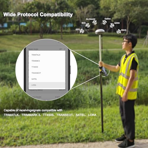 Image of SMA20 Pro RTK Base Station GNSS Receiver GPS Land Survey Equipment, Connect with Drones /UAVs, Free Field Surveying Software for Permanent Use,1408 Channels, NOAA /PPK, for GIS and Precision Agriculture