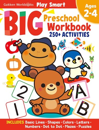 Image of Play Smart Big Preschool Workbook Ages 2-4: Over 250 Activities