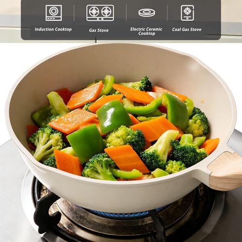 Poêle à frire antiadhésive pour table de cuisson induction, finis les aliments collés - 4