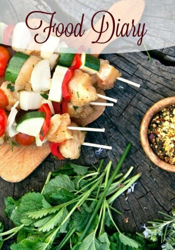 Food Diary (Beautiful Food Journals-Includes Water Tracker and a Section for Goals and Notes) (Volume 6)