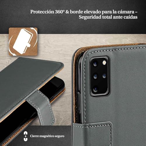 Funda libro para Samsung S20 Plus moex con tarjetero gris 3
