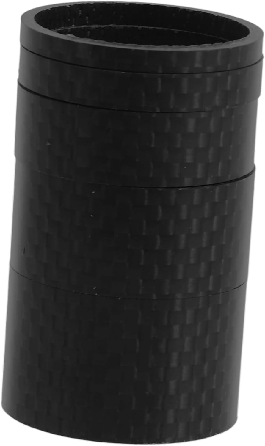5pcs Carbon Fiber Headset Spacers Lightweight Sturdy Bike Stem Washers for Road Mountain Bicycles Durable Replacement Gaskets for Enhanced Cycling Efficiency