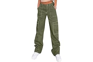 Y2K Style Teen Girl Cargo Pants: High Waisted, Baggy, And Ultra-Versatile
