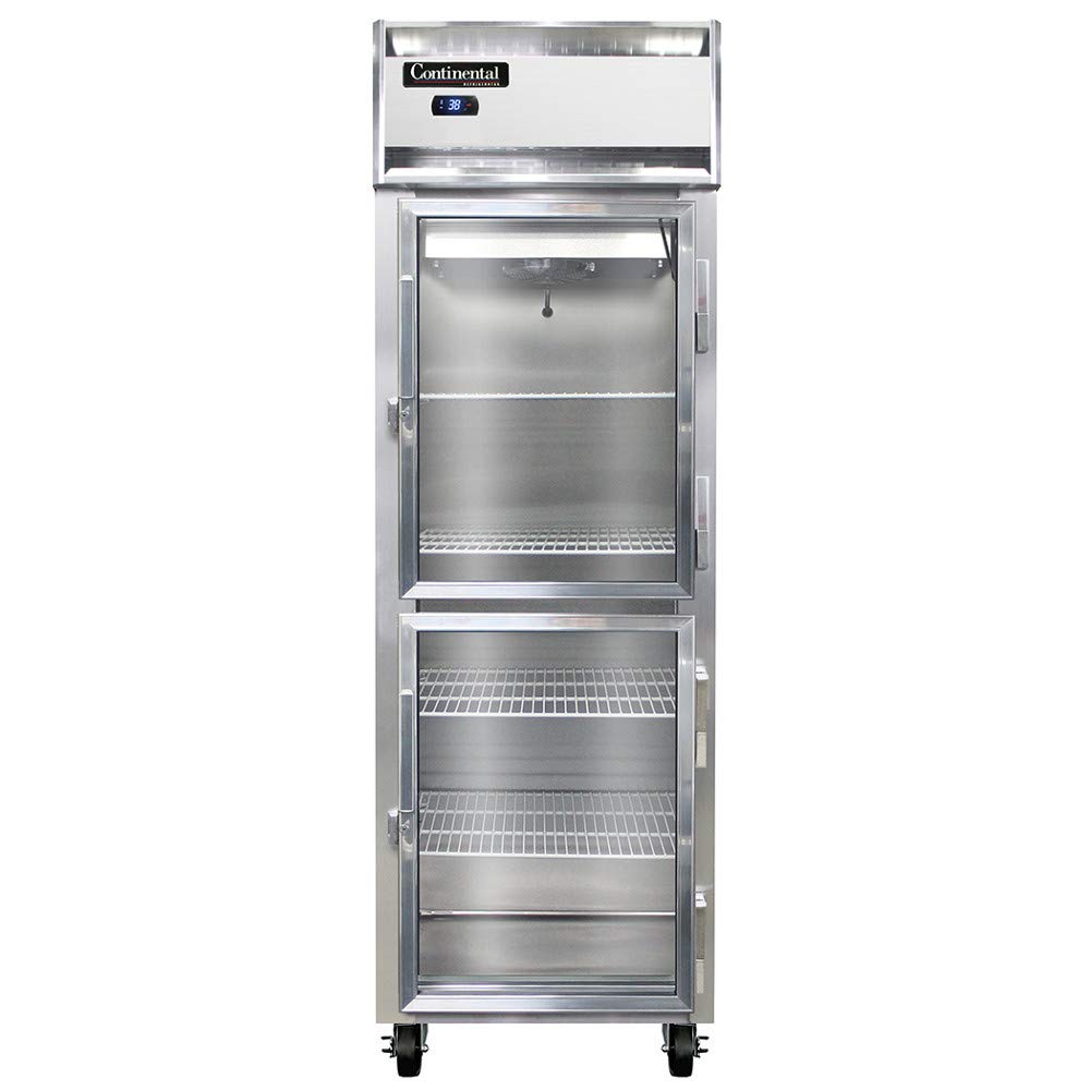 1R-SS-GD-HD Single Section Reach In Glass Door Refrigerator by Continental Refrigerator – Commercial Grade