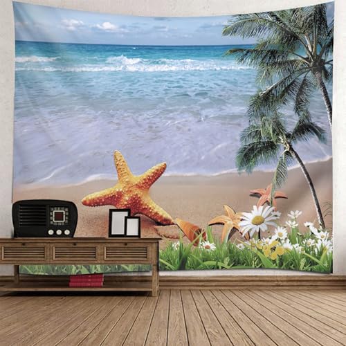 Tapisserie paysage mer 150x130cm RDSGYZ pour decoration murale de chambre