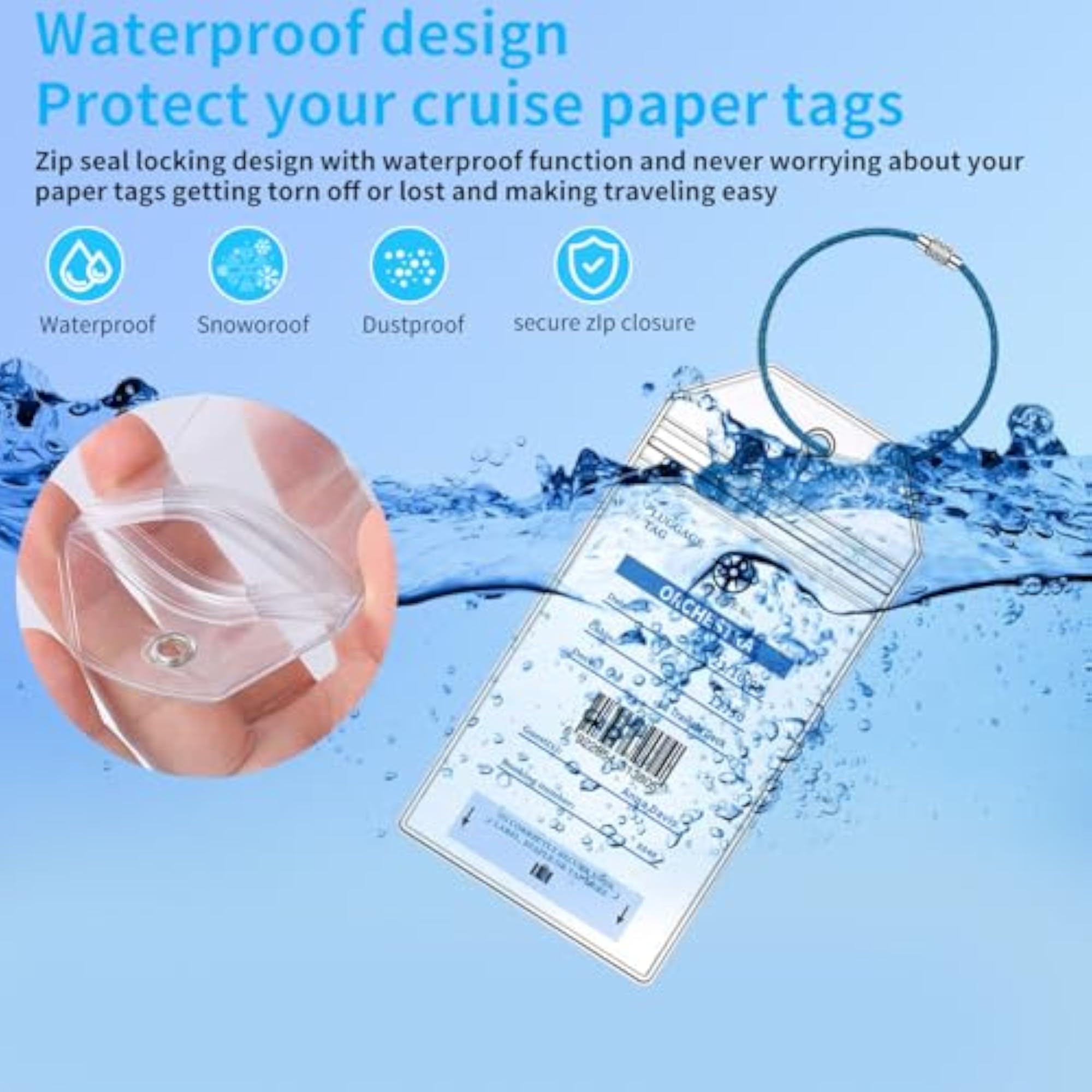 MSC Cruise Luggage Tag Holders