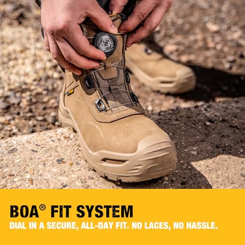 DEWALT Apex Men's BOA Fit System, Nubuck Leather, Waterproof, Composite Toe, Safety Work Boot2