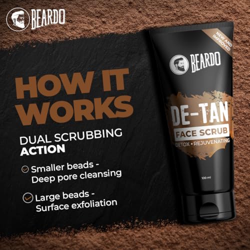Image of Beardo De-tan Har Roz Kit For Men (Set of 3) | Detan Face Wash & Detan Scrub & Detan Body Wash with Powerful Coffee Extract for Tan Removal | Hydrates & Exfoliates Men's Skin for Oil Control