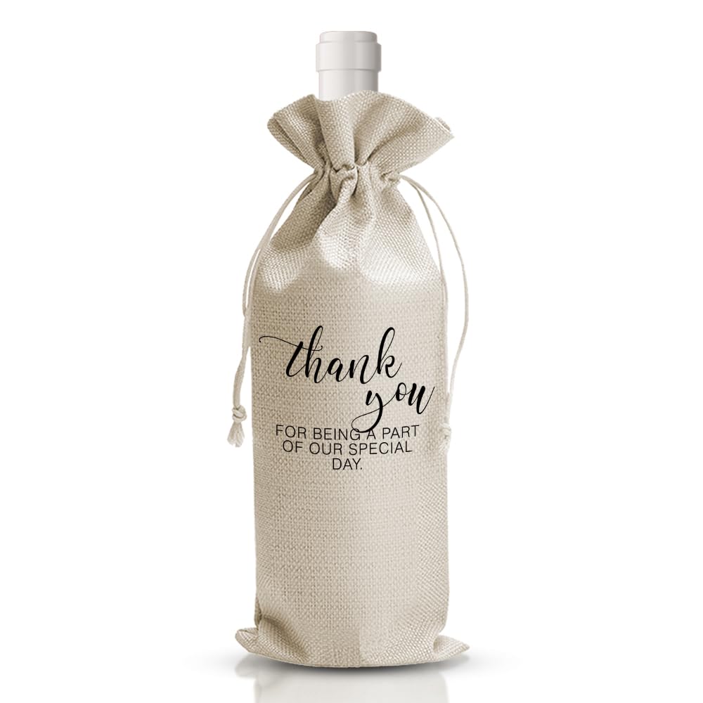 DOI-LANEE Wine Bag Gift Wine Bags Party Decorations Burlap Drawstring Wine Bag Gift Personalized Gift Ideas (DL485)