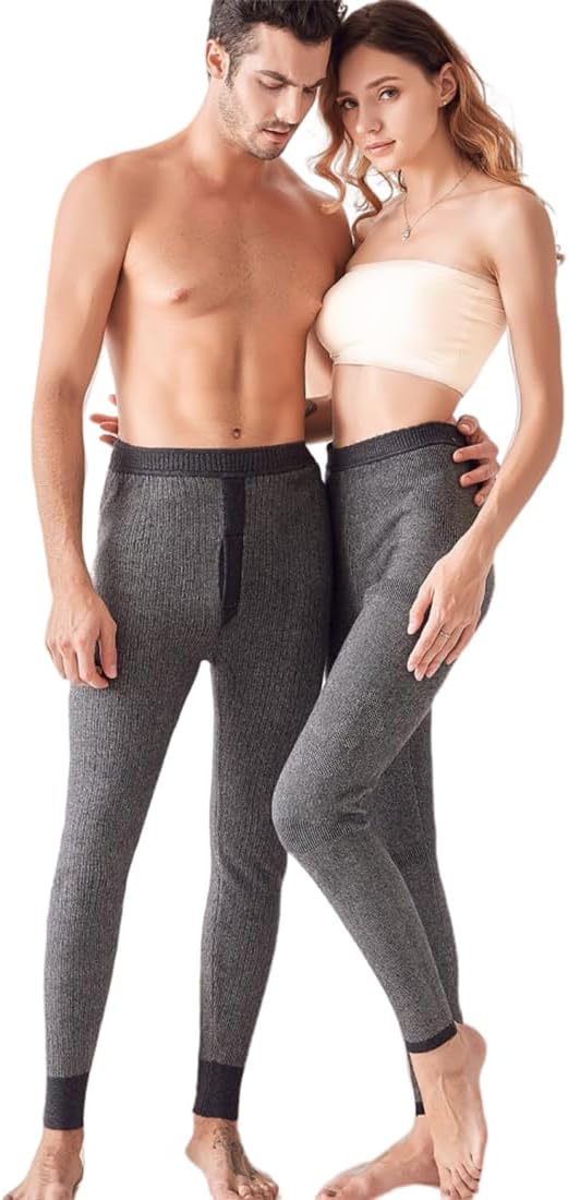 97% Cashmere Jacquard Thick Men Thermal Underwear Women Long Johns Mens Base Layer Winter Leggings Womens Tights