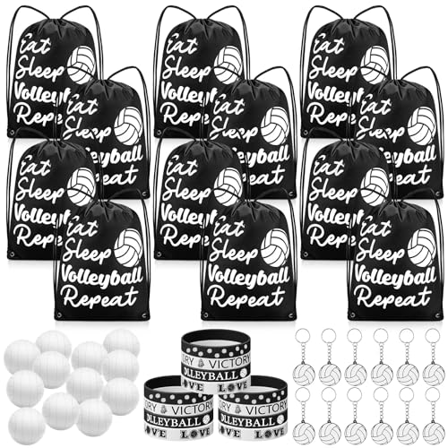 MiniInflat 48 Pcs Volleyball Party Favors for Kids Volleyball Team
