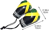 Joayuezo 1 Pair Mini Boxing Gloves Hang Mini Boxing Gloves for Car Mirror Keychain Ornament Car Decoration Accessories for Men and Women (England) - Image 2
